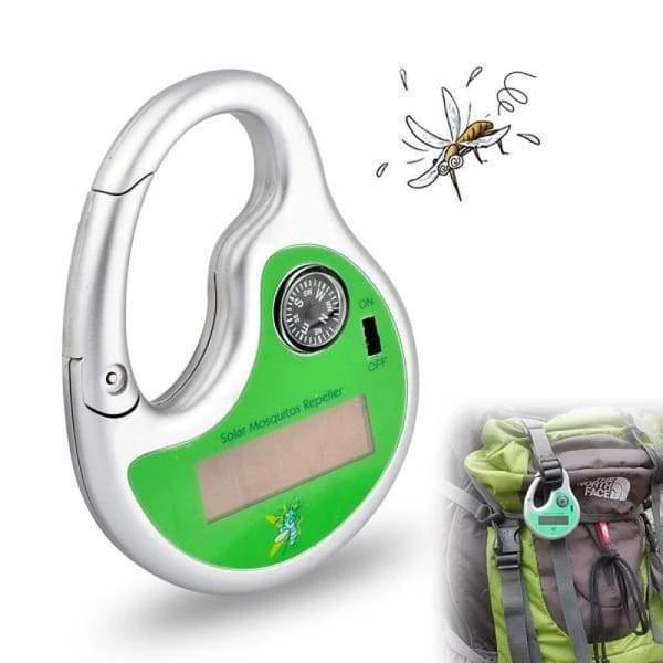 Hikerlife™ - Répulsif électronique ultrasonique portable pour moustiques avec recharge solaire. - Hikerlife