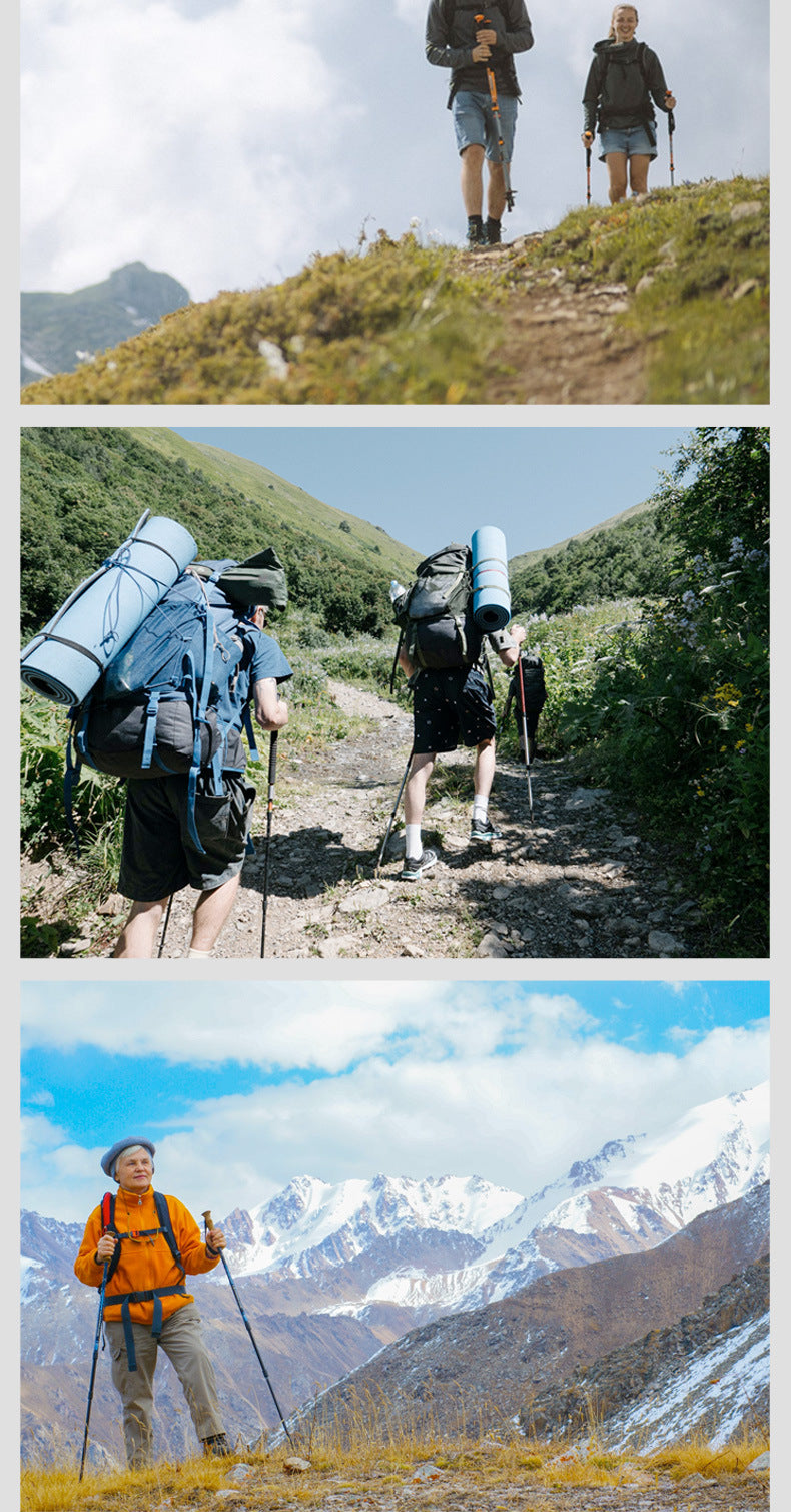 Hikerlife™ - Bâton de randonnée performance avec poignée anti-transpirante 4 saisons. Pour homme et femme. - Hikerlife