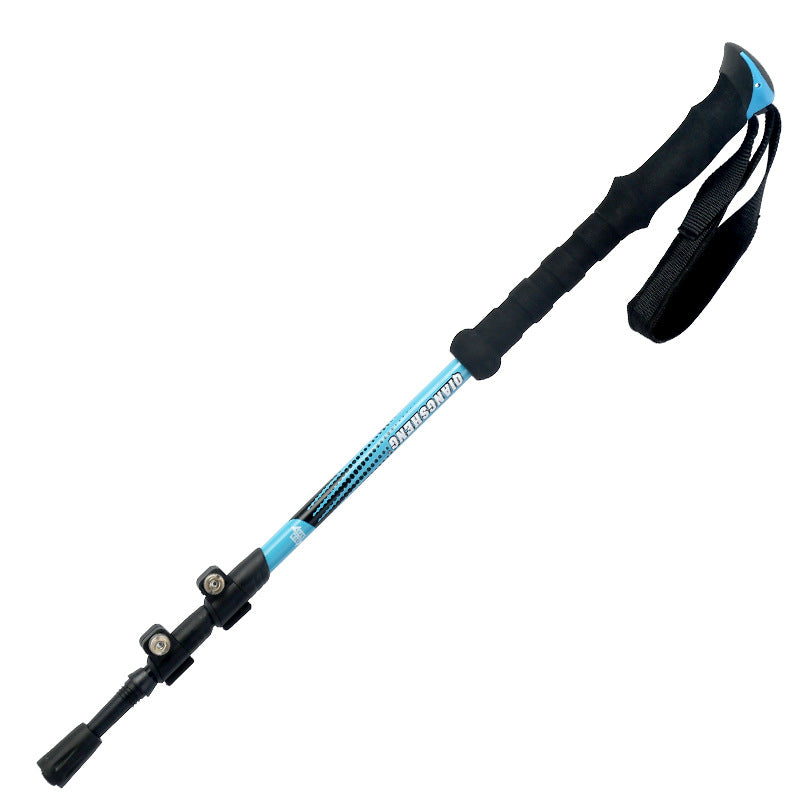 Outdoor Straight Handle Trekking Pole With Outer Lock Telescopic - Hikerlife